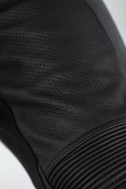 RST Sabre Leather Trousers - Black 12 RST Sabre Leather Trousers - Black -Motorcycle Clothes And Shoes 102533 rst sabre ce mens leather jean detail thigh hi res