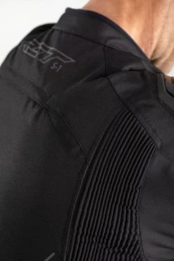 RST S-1 CE Textile Jacket - Black -Motorcycle Clothes And Shoes 102559 rst s 1 ce mens textile jacket black detail shoulderstretch hi res