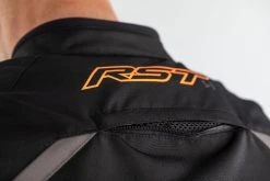 RST S-1 CE Textile Jacket - Black/Grey/Orange -Motorcycle Clothes And Shoes 102559 rst s 1 ce mens textile jacket g orange detail backvent hi res