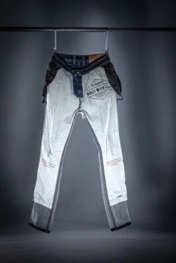 RST Single Layer Kevlar® Jeans - Industrial Blue -Motorcycle Clothes And Shoes 102613 rst single layer reinforced ce mens textile jean 3 1