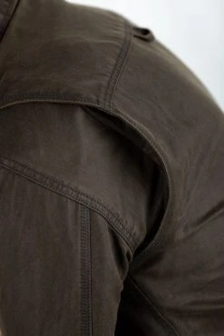 RST District Kevlar® Wax Shirt - Olive -Motorcycle Clothes And Shoes 102725 rst x kevlar district wax ce mens textile shirt detail back hi res