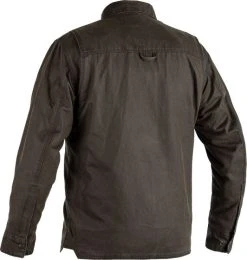 RST District Kevlar® Wax Shirt - Olive -Motorcycle Clothes And Shoes 102725 rst x kevlar district wax ce mens textile shirt olive back hi res