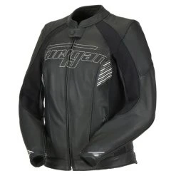 Furygan Alba Ladies Leather Jacket - Black/White