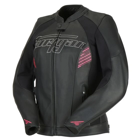 Furygan Alba Ladies Leather Jacket - Black/Pink