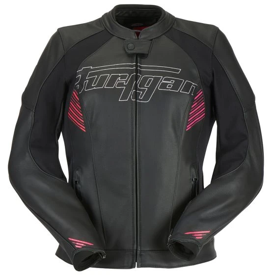 Furygan Alba Ladies Leather Jacket - Black/Pink 4 Furygan Alba Ladies Leather Jacket - Black/Pink - Image 2