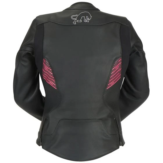 Furygan Alba Ladies Leather Jacket - Black/Pink 5 Furygan Alba Ladies Leather Jacket - Black/Pink - Image 3
