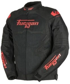 Furygan Atom Vented EVO Textile Jacket - Black/Red