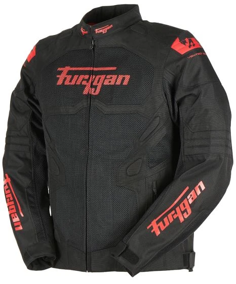 Furygan Atom Vented EVO Textile Jacket - Black/Red 3 Furygan Atom Vented EVO Textile Jacket - Black/Red