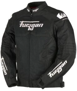 Furygan Atom Vented EVO Textile Jacket - Black/White