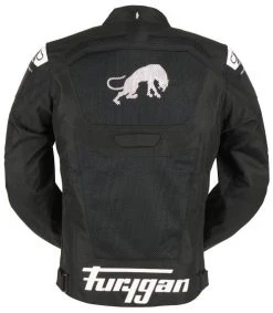 Furygan Atom Vented EVO Textile Jacket - Black/White -Motorcycle Clothes And Shoes atom vented evo blkwhi 3
