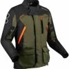 Bering Zephyr Textile Jacket - Black/Khaki/Orange -Motorcycle Clothes And Shoes bering zephyr jacket khaki black orange 1