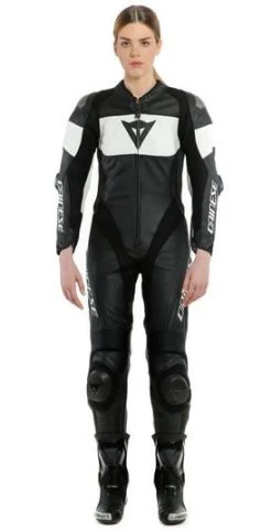 Dainese Imatra Lady One-Piece Suit - Black/White -Motorcycle Clothes And Shoes dainese imatra lady leather 1pc 3