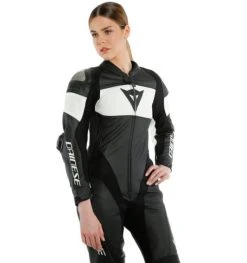 Dainese Imatra Lady One-Piece Suit - Black/White -Motorcycle Clothes And Shoes dainese imatra lady leather 1pc 7