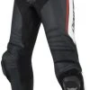 Dainese Misano Leather Trousers - Black/White/Red-Fluo -Motorcycle Clothes And Shoes dainese misano leather black white