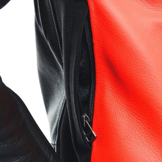 Dainese Racing 4 Lady Leather Jacket - Black/Fluo-Red 13 Dainese Racing 4 Lady Leather Jacket - Black/Fluo-Red - Image 11