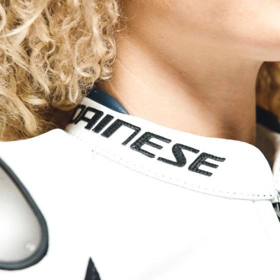 Dainese Rapida Lady Leather Jacket - Black/White/Blue 19 Dainese Rapida Lady Leather Jacket - Black/White/Blue - Image 17