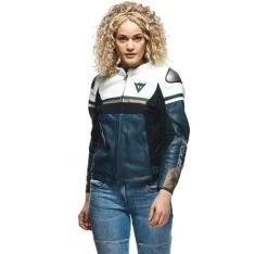 Dainese Rapida Lady Leather Jacket - Black/White/Blue 26 Dainese Rapida Lady Leather Jacket - Black/White/Blue -Motorcycle Clothes And Shoes dainese rapida lady leather jacket black white blue 5