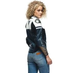 Dainese Rapida Lady Leather Jacket - Black/White/Blue 30 Dainese Rapida Lady Leather Jacket - Black/White/Blue -Motorcycle Clothes And Shoes dainese rapida lady leather jacket black white blue 9