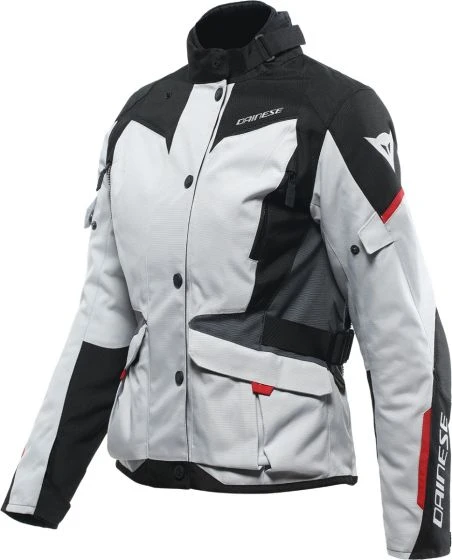 Dainese Tempest 3 D-Dry WP Ladies Textile Jacket - Glacier Grey/Black/Lava Red 2 Dainese Tempest 3 D-Dry WP Ladies Textile Jacket - Glacier Grey/Black/Lava Red