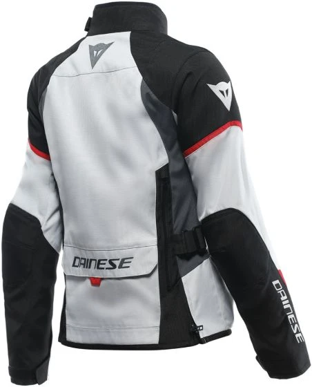 Dainese Tempest 3 D-Dry WP Ladies Textile Jacket - Glacier Grey/Black/Lava Red 3 Dainese Tempest 3 D-Dry WP Ladies Textile Jacket - Glacier Grey/Black/Lava Red - Image 2