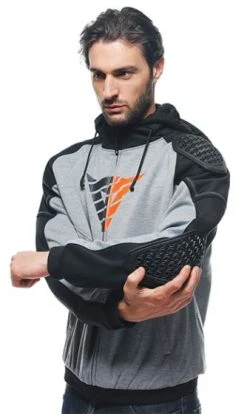 Dainese Daemon-X Hoodie - Grey/Black -Motorcycle Clothes And Shoes dainese daemon x hoodie greyblack 3