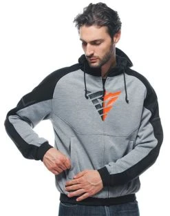 Dainese Daemon-X Hoodie - Grey/Black -Motorcycle Clothes And Shoes dainese daemon x hoodie greyblack 5