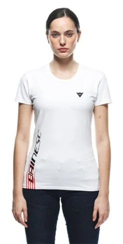 Dainese Ladies Logo T-Shirt - White -Motorcycle Clothes And Shoes dainese ladies logo t shirt white 3