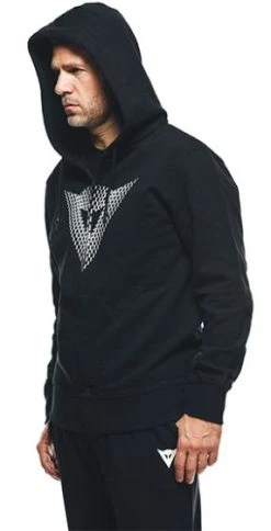 Dainese Logo Hoodie - Black -Motorcycle Clothes And Shoes dainese logo hoodie black 4