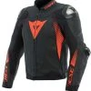 Dainese Super Speed 4 Leather Jacket - Black/Red