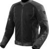 Rev It! Torque Textile Jacket - Black/Grey -Motorcycle Clothes And Shoes fjt247 grey 1
