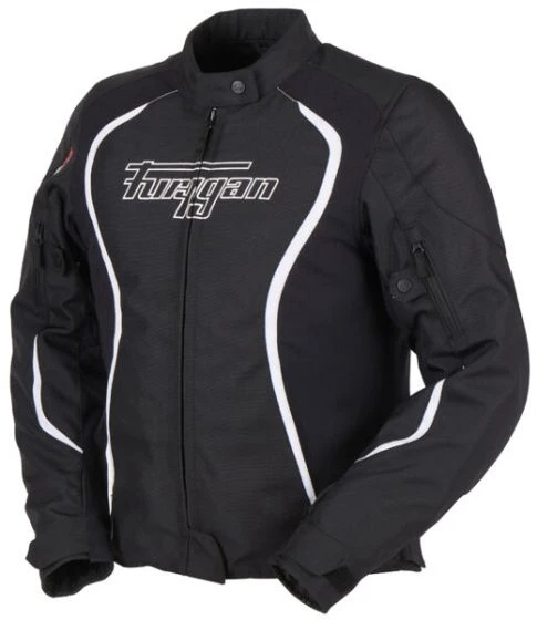 Furygan Odessa Ladies Textile Jacket - Black/White 3 Furygan Odessa Ladies Textile Jacket - Black/White