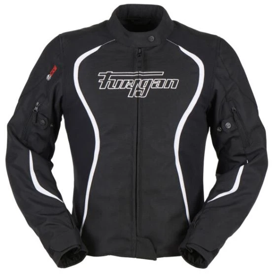 Furygan Odessa Ladies Textile Jacket - Black/White 4 Furygan Odessa Ladies Textile Jacket - Black/White - Image 2