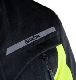 Oxford Metro 2.0 Textile Jacket - Black/Fluo -Motorcycle Clothes And Shoes metro 2.0 ms jkt stealth blk 3