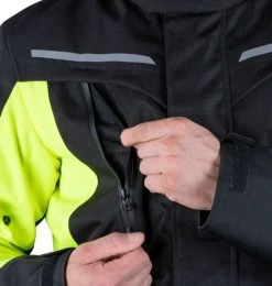 Oxford Metro 2.0 Textile Jacket - Black/Fluo -Motorcycle Clothes And Shoes metro 2.0 ms jkt stealth blk 5