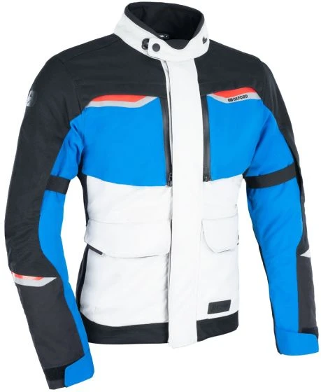Oxford Mondial 2.0 Textile Jacket - Grey/Blue/Red 3 Oxford Mondial 2.0 Textile Jacket - Grey/Blue/Red