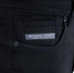 Oxford Original Approved AA Ladies Super Stretch Jean - Black -Motorcycle Clothes And Shoes oa aa super stretch ws jean blk 4