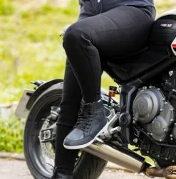 Oxford Original Approved AA Ladies Super Stretch Jean - Black -Motorcycle Clothes And Shoes oa aa super stretch ws jean blk 5
