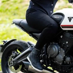 Oxford Original Approved AA Ladies Super Stretch Jean - Black -Motorcycle Clothes And Shoes oa aa super stretch ws jean blk 6