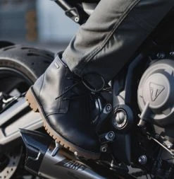 Oxford Chukka Boots - Black -Motorcycle Clothes And Shoes oxford chukka boots black 8