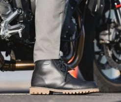 Oxford Chukka Boots - Black -Motorcycle Clothes And Shoes oxford chukka boots black 9