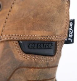 Oxford Kickback Ladies Boots - Brown -Motorcycle Clothes And Shoes oxford kickback ws boots brown 3