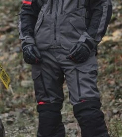 Oxford Rockland MS Trouser - Charcoal/Black/Red -Motorcycle Clothes And Shoes oxford rockland ms trouser charcoalblackred 7