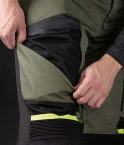 Oxford Rockland MS Trouser - Khaki/Black/Fluo -Motorcycle Clothes And Shoes oxford rockland ms trouser khakiblackfluo 5