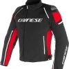 Dainese Racing 3 D-Dry WP Textile Jacket - Black/Red