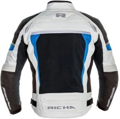 Richa Airstream-X Textile Jacket - Grey/Blue -Motorcycle Clothes And Shoes richa airstream x textile jacket grey blue rear