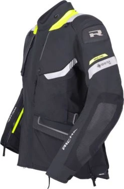 Richa Armada GTX Pro Textile Jacket - Black/Fluo -Motorcycle Clothes And Shoes richa armada pro gore tex jacket black fluo 3