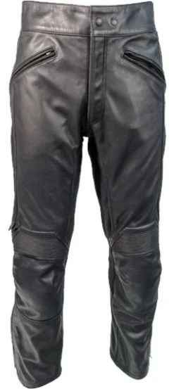 Richa Cafe Leather Trousers - Black -Motorcycle Clothes And Shoes richa cafe leather trousers a 33075.1518615874.1280.1280