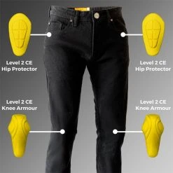 Richa Carter Jeans - Black -Motorcycle Clothes And Shoes richa carter jeans black 7