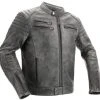 Richa Charleston Leather Jacket - Titanium -Motorcycle Clothes And Shoes richa charleston jacket titanium 1