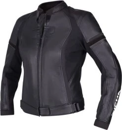 Richa Laura Ladies Leather Jacket - Black 8 Richa Laura Ladies Leather Jacket - Black -Motorcycle Clothes And Shoes richa laura leather ladies jacket black 3 1